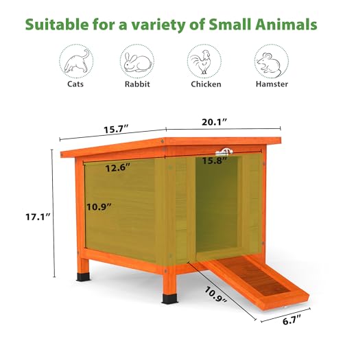 Rabbit Hutch Indoor Outdoor (Orange)