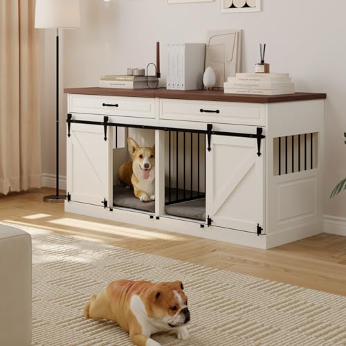 Large Dog Crate Furniture (63"L x 23.6"W x 31.5"H)