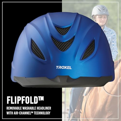 Intrepid Saddle Horse Riding Helmet (Small / Indigo)