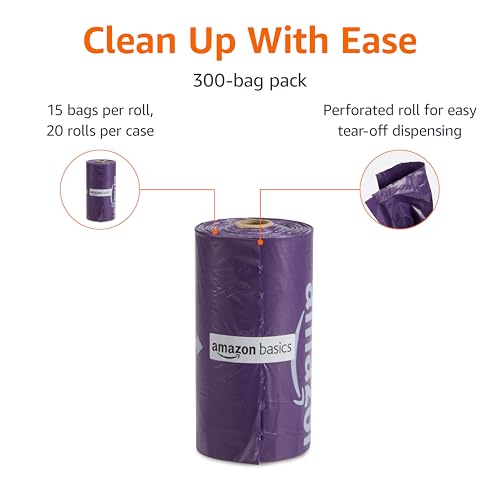 Premium Lavender Scented Standard Dog Waste Bags (Purple / 300 Bags)