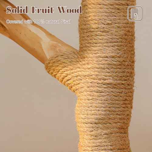 53.5" Flower Cat Tree for Multi (Forest Brown)
