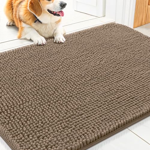 Dog Door Mat for Muddy Paws 30x20 (Camel / 30"X20")