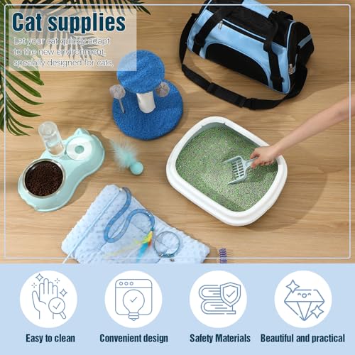 10 Pcs Kitten Starter Kit for Indoor (Classic / Medium / Blue)