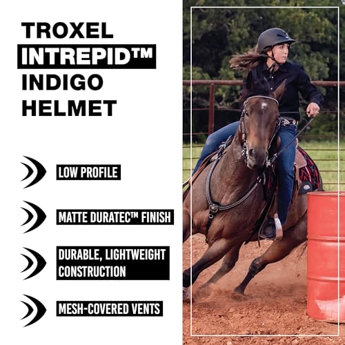 Intrepid Saddle Horse Riding Helmet (Large / Indigo)
