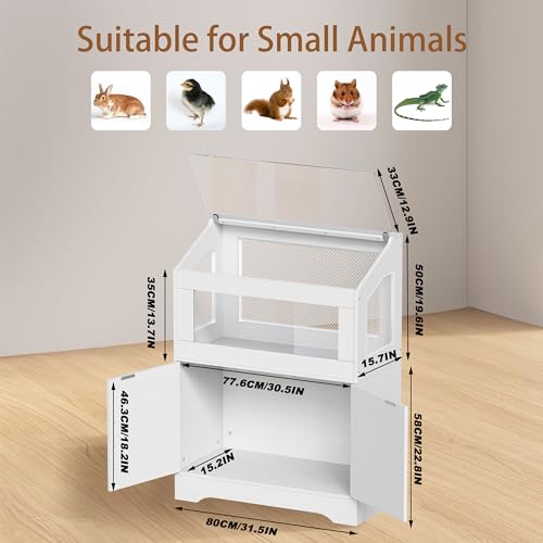 Hamster Cage Small Animal Cages with Storage Cabinet