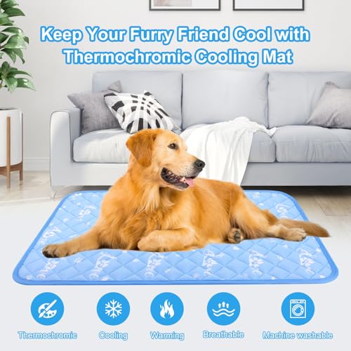 Dog Cooling Mat 48"x28" (48.0" Large x 28.0" W x 0.5" Th)