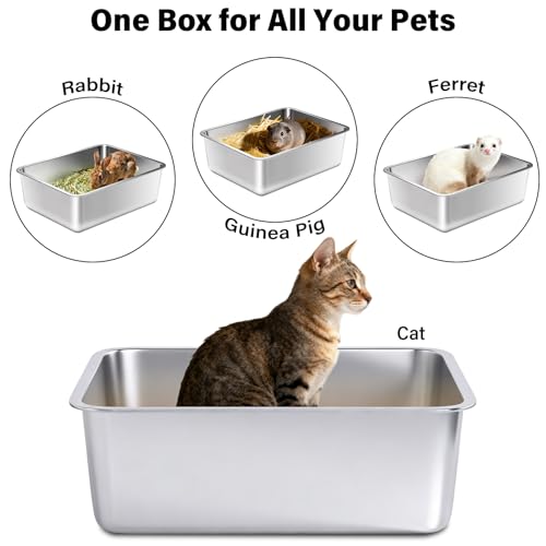 Stainless Steel Litter Box (Medium)