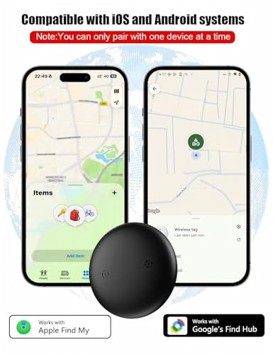 GPS Cat Tracker Collar No Subscription (Black / 1 PACK)