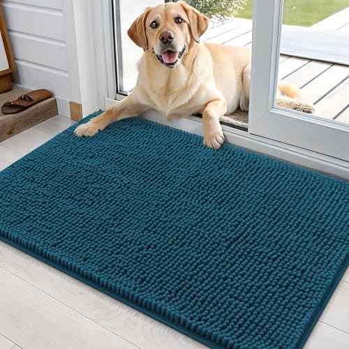 Dog Door Mat for Muddy Paws 35x24 (Atlantic Blue / 35" X 24")