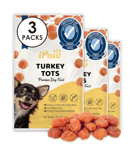 Turkey Tots Dog Treat (3.5 Ounce (Pack of 3) / Turkey Tots)