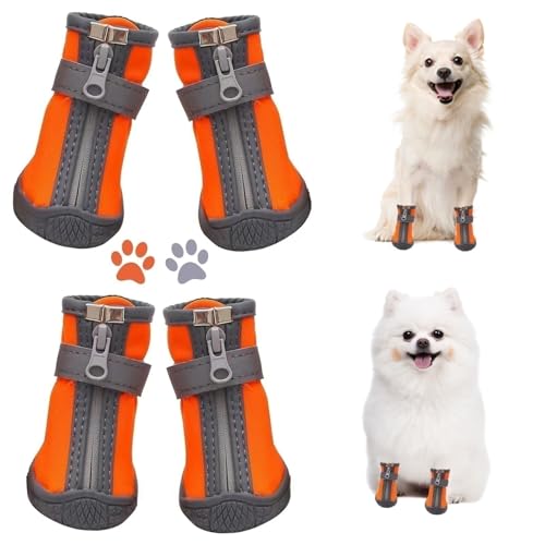 Dog Shoes for Small Dogs (#3 (width 1.49 inch) for 10-15 lbs)
