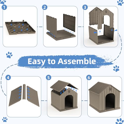 Dog House Outdoor (Grey / 26.26*24.57*25.83)