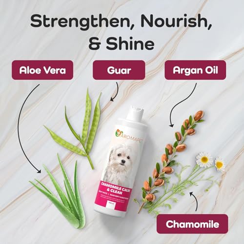 Chamomile Calm & Clean Dog Shampoo for White Coats (Maltese / 16 Fluid Ounces)