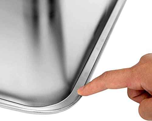 Large Stainless Steel Cat Litter Box (17.5" L x 13.5" W x 7.9" H (without Lid))