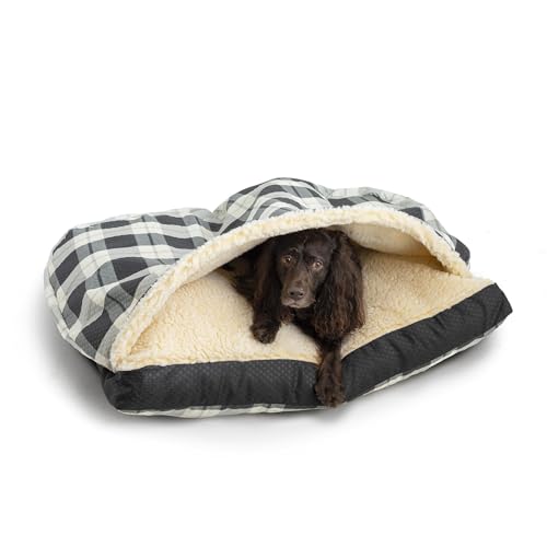Rectangle Cozy Cave Dog Bed (Barkley Black Diamond / Large)