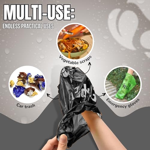 Poop Bags for Dogs (Black - Unscented)