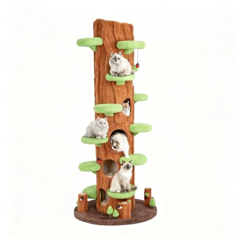 91" Tall Cat Tree for Indoor Cats