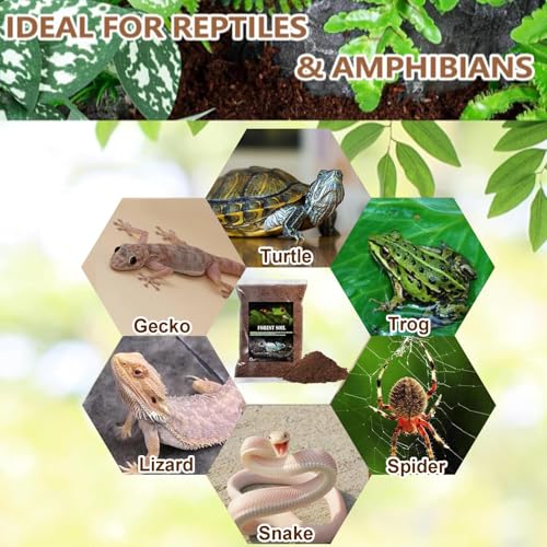 2PCS Reptile Soil Substrate (2PCS 1.32gal (Total 2.64gal))
