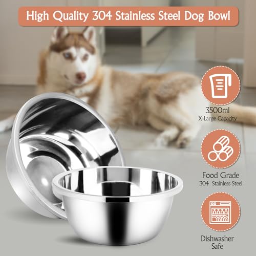Elevated Dog Bowls (Rustic Brown)