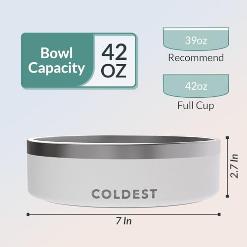 Coldest Dog Bowl (42 oz / Epic White)