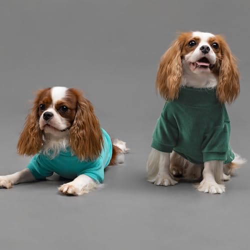 3 Pack Fleece Dog Sweater (XX-Large / Dark Green-Aqua Green-Bean Green)