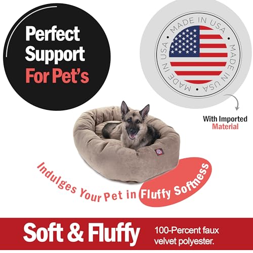 Micro Velvet Dog Bed (Pearl)
