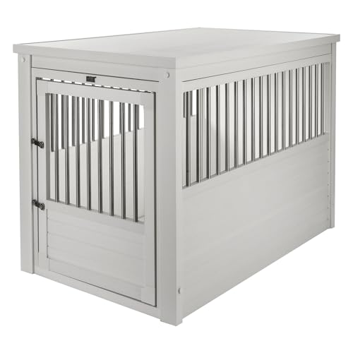ECOFLEX® XL Furniture Style Dog Crate & End Table (Antique White / 42.6"L x 27.6"W x 30.9"H)