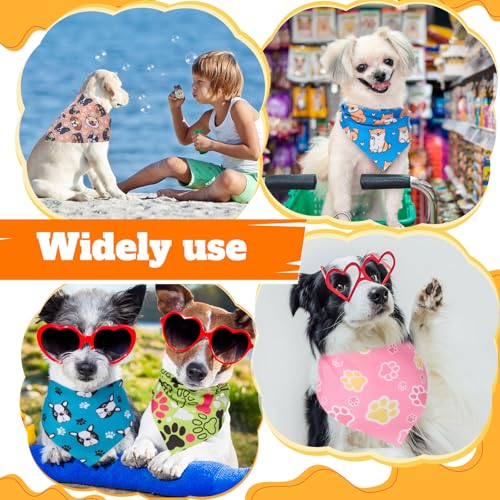 120 Pcs Dog Bandanas Bulk