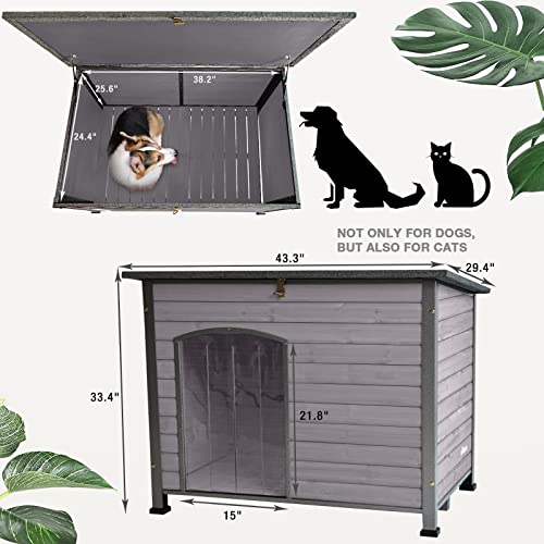 Dog House Outdoor Insulated Dog House for Small Medium Large Dogs