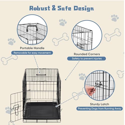 Dog Crate 30 Inch (30.0"L x 18.0"W x 19.5"H)