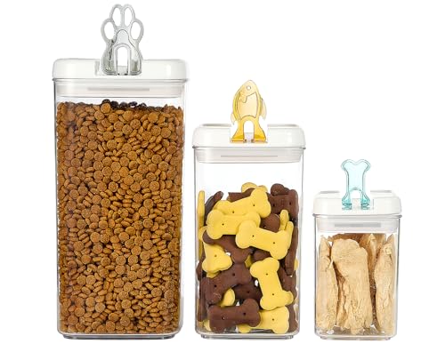 Flip Tite Pet Food Container with Airtight Lids (White / 6")