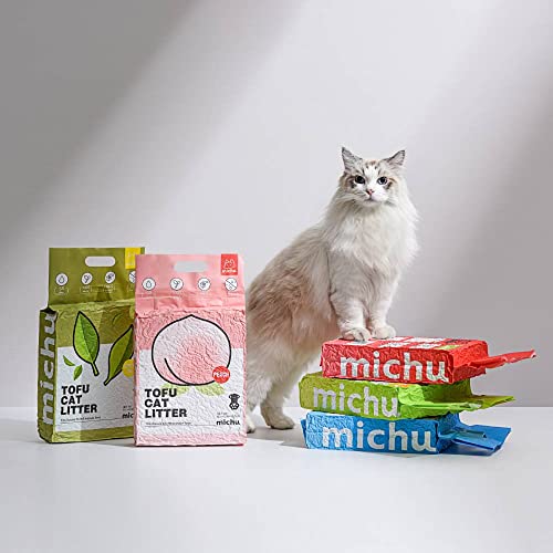 Tofu Cat Litter Natural Clumping Tofu Cat Litter 5.5lb (2 Pack / Original + Mixed)