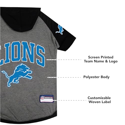 NFL Detroit Lions Hoodie for Dogs & Cats (Medium / Detroit Lions)