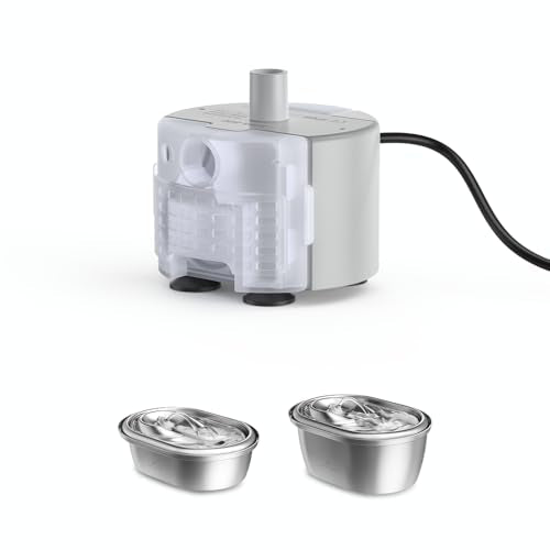 Replacement Pump for Cat Water Fountain Stainless Steel (White / 3 L)