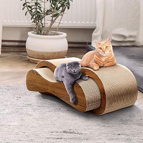 2 In1 Cardboard Cat Scratcher (2 IN 1 L-Wood Pro)