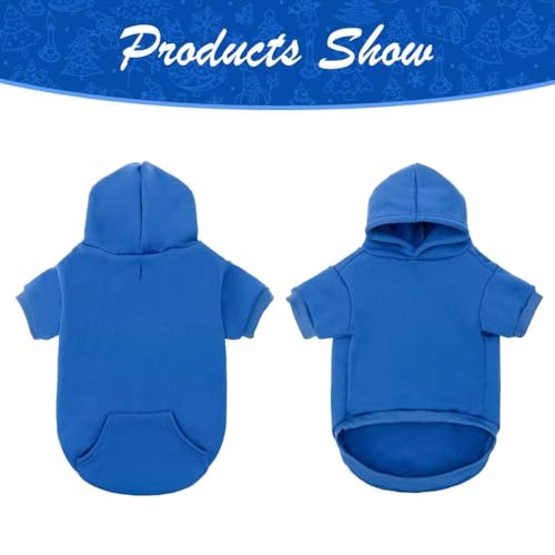 Dog Hoodie for Large Medium Small Dogs (Blue / XX-Large)