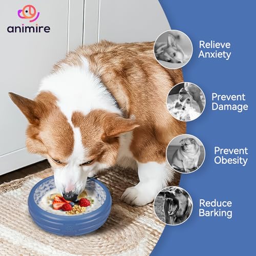 Dog Lick Bowl (L / Dark blue)