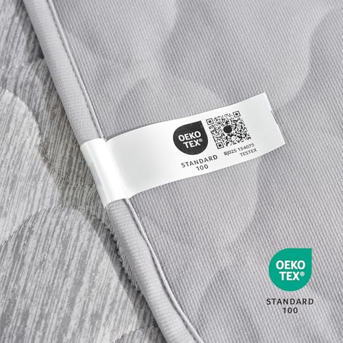 Deluxe Leakproof Cooling Blanket for Dogs with Q (Heather Silver Grey / 30*70)