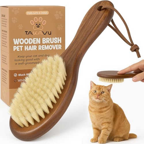 Soft Cat Brush (White Boar Bristle)