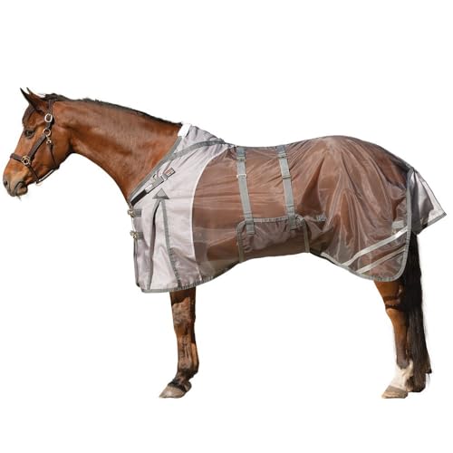 Mosquito Mesh II Adjusta (Horse Size 72 / VTEK Open Front Bellyband / Gray)