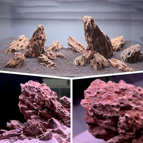 Natural Stone 10lb Fish Tank Rock for Aquarium Landscaping Models Fish Tank Decoration (10LB(2-6 inches))