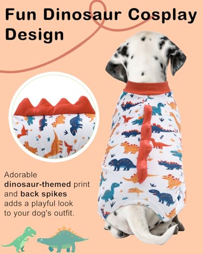 Dinosaur Costume Dog Pajamas (X-Small / Dinos#2)