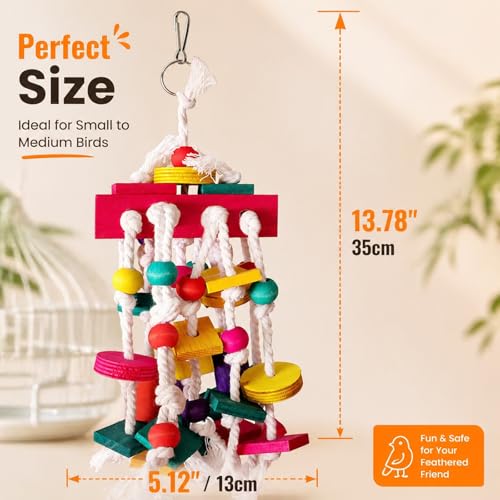 Large Parrot Cage Toy (Colorful1)