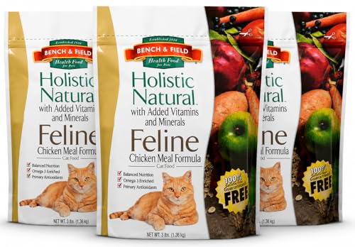 Holistic Premium Dry Cat Food (3 Pound (Pack of 3))