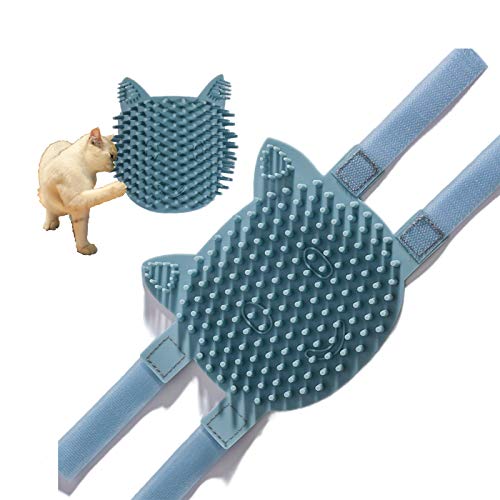 Cat Pet Self Grooming Comb Brush (Small / Blue)