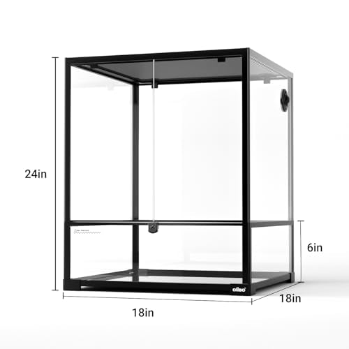 18" x 18" x 24" Glass Reptile Terrarium