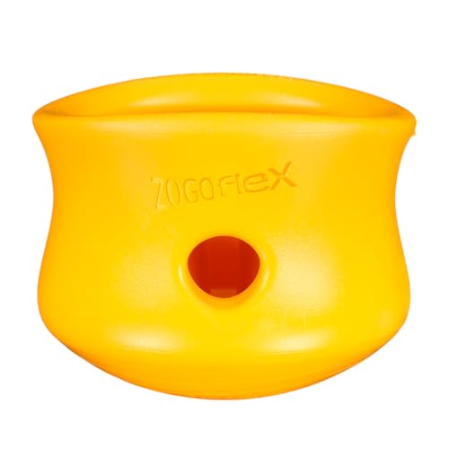 Zogoflex Toppl Interactive Treat Dispensing Puzzle Dog Toy for Mental Stimulation & Enrichment (X-Large / Sunflower)