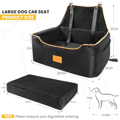 Dog Car Seat for Large (Black)