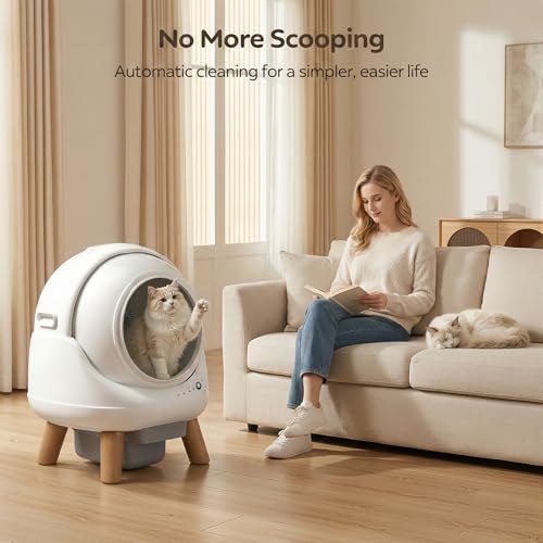 Self Cleaning Litter Box for Multiple Cats