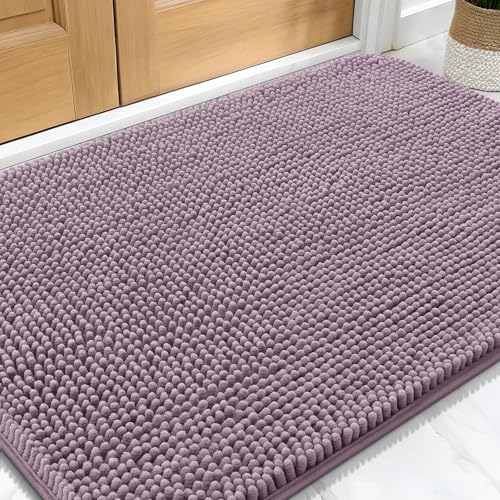 Dog Door Mat for Muddy Paws 34x21 (Deep Plum / 34" X 21")